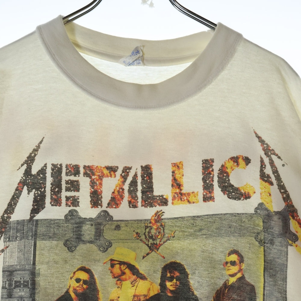 VINTAGE(ヴィンテージ) 90s VINTAGE METALLICA BINGE & PURGE TEE ヴィンテージ メタリカ 半袖カットソー 半袖Tシャツ ダブルステッチ ホワイト
