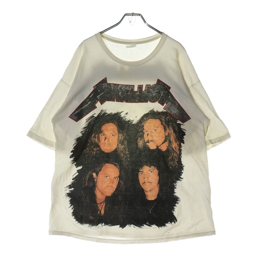 VINTAGE(ヴィンテージ) 90s VINTAGE METALLICA WHEREVER I MAY ROAM メタリカ フロントプリント半袖カットソー 半袖Tシャツ ダブルステッチ ホワイト
