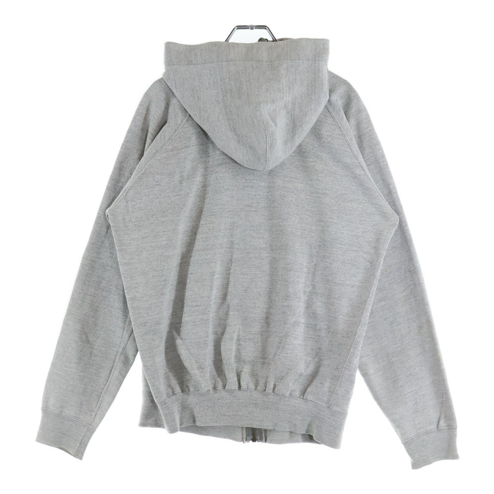 CHAMPION(チャンピオン) 90s VINTAGE LOGO PRINT HOODIE ロゴプリントジップアップパーカー フーディー グレー