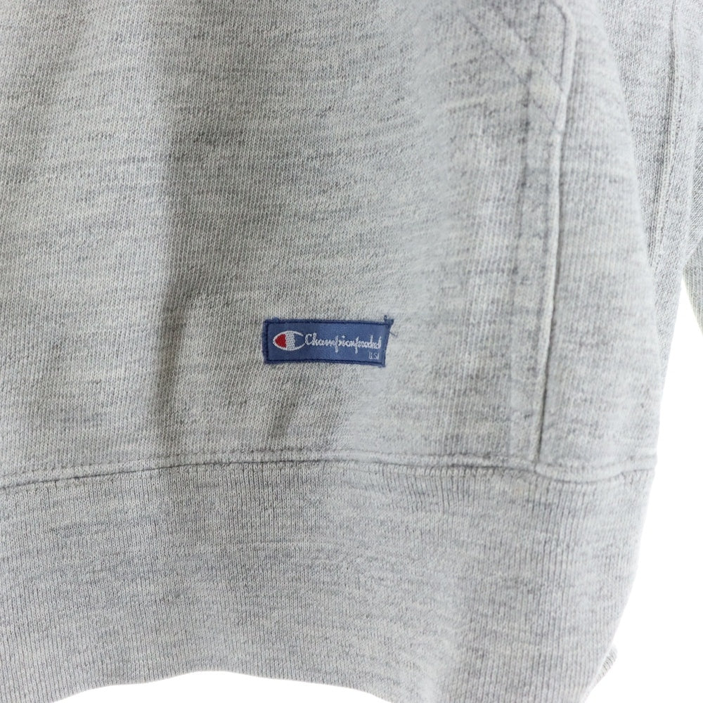 CHAMPION(チャンピオン) 90s VINTAGE LOGO PRINT HOODIE ロゴプリントジップアップパーカー フーディー グレー