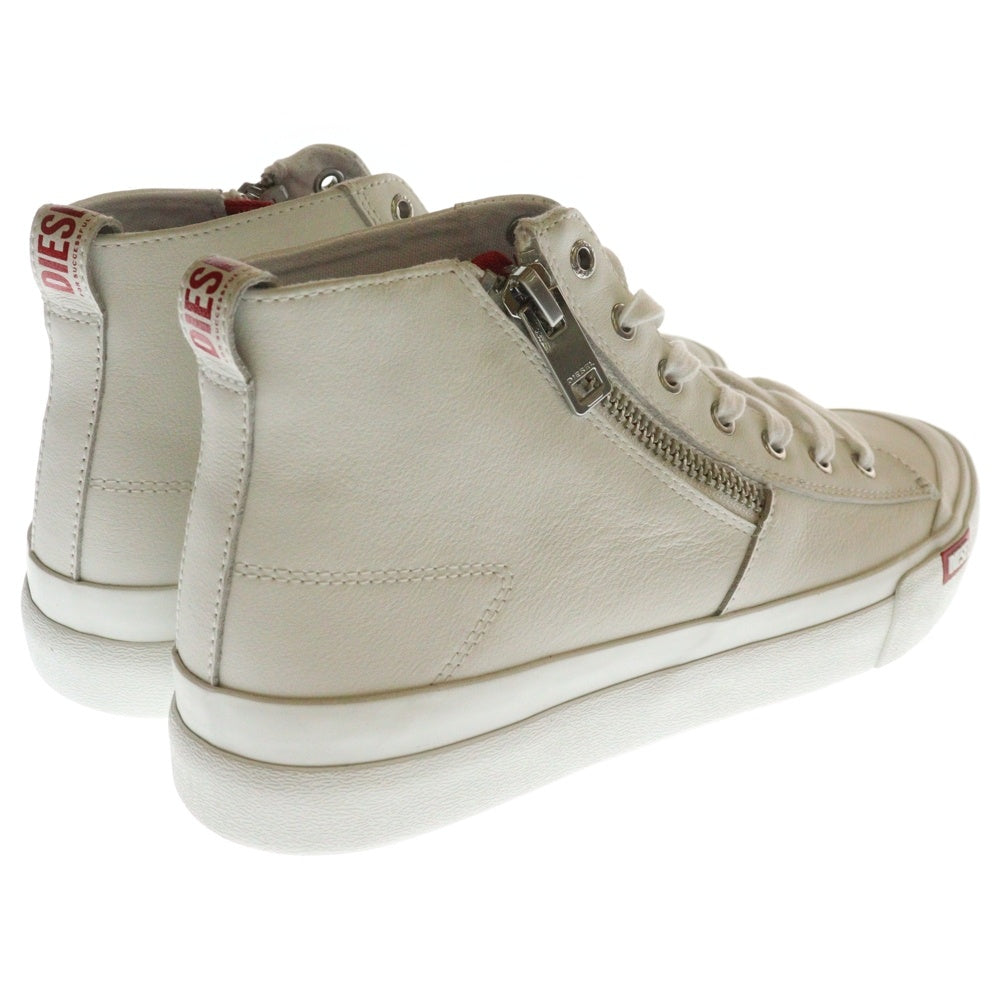 DIESEL(ディーゼル) S-ATHOS ZIP サイドジップミッドカットスニーカー シューズ ホワイト Y03267 P1732 T1003 US10/28cm