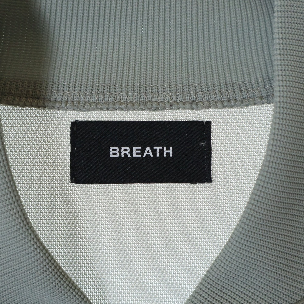 BREATH(ブレス) 25SS TRACK JACKET ロゴ刺繍トラックジャケット グレー BR25SS-C5003