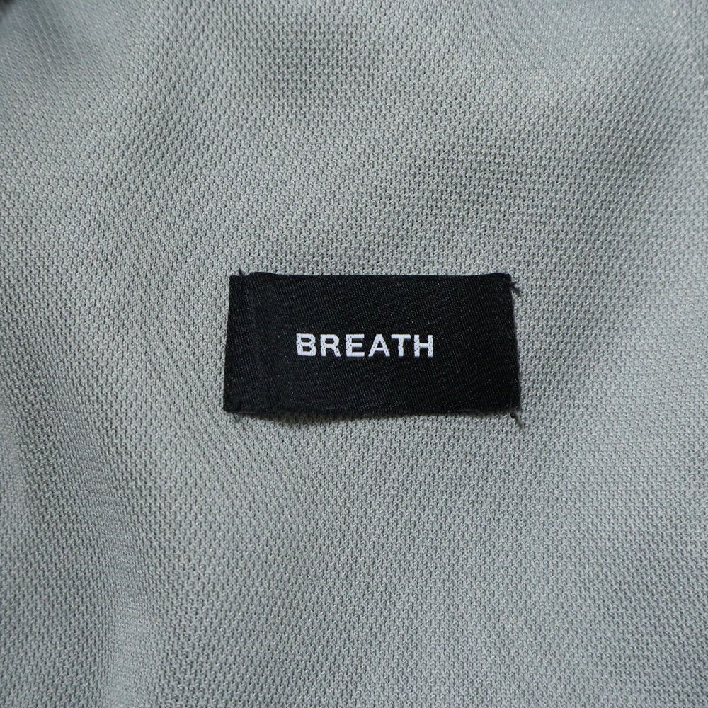BREATH(ブレス) 25SS TRACK PANTS ロゴ刺繍トラックパンツ グレー BR25SS-P1003