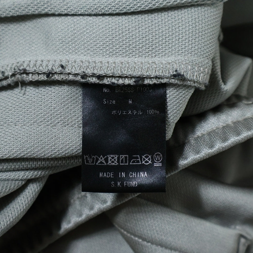BREATH(ブレス) 25SS TRACK PANTS ロゴ刺繍トラックパンツ グレー BR25SS-P1003