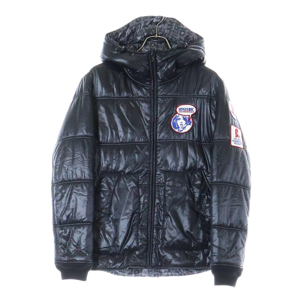 HYSTERIC GLAMOUR(ヒステリックグラマー) 11AW PLIMALOFT プリマロフト フーデッドジャケット ブラック 0213AB01