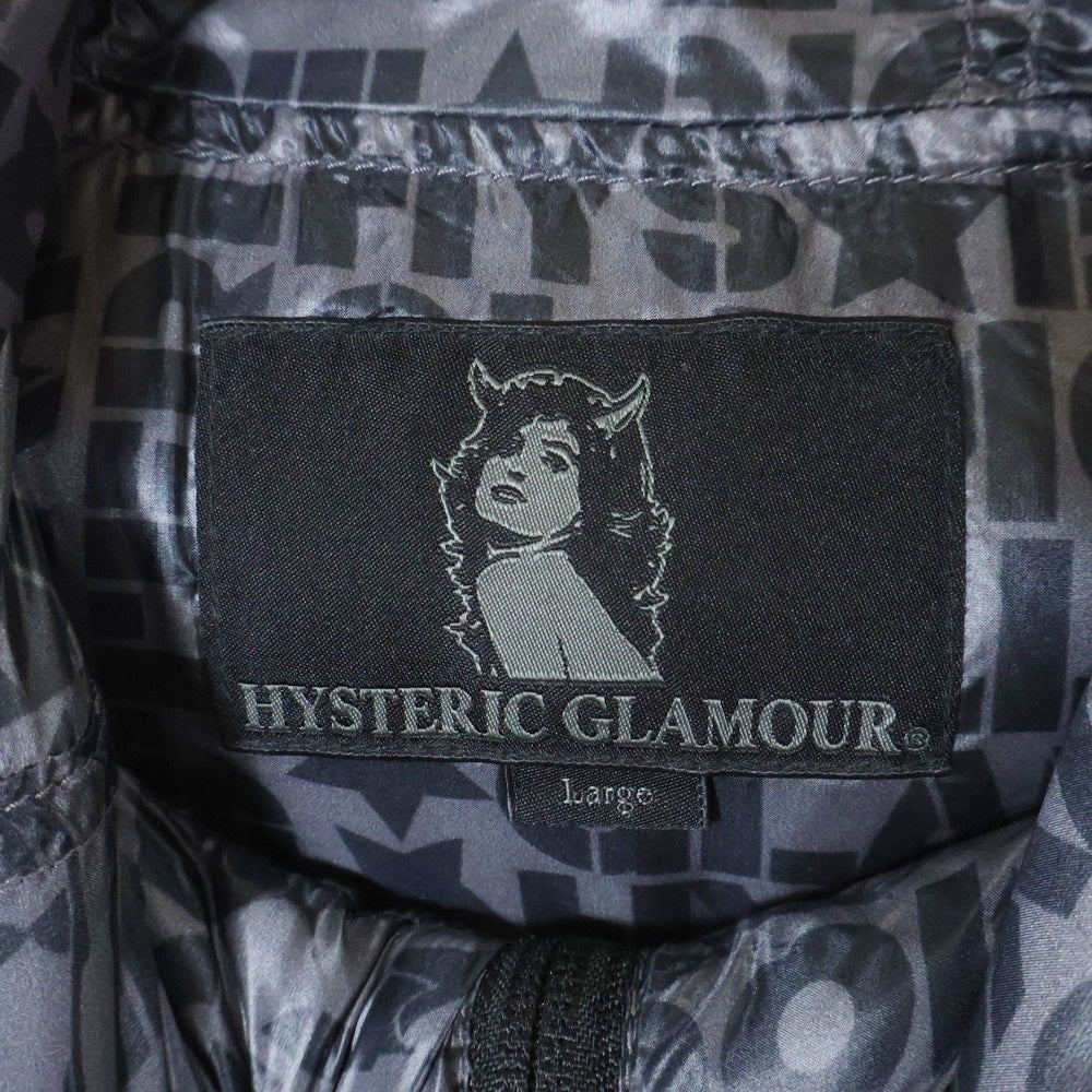 HYSTERIC GLAMOUR(ヒステリックグラマー) 11AW PLIMALOFT プリマロフト フーデッドジャケット ブラック 0213AB01