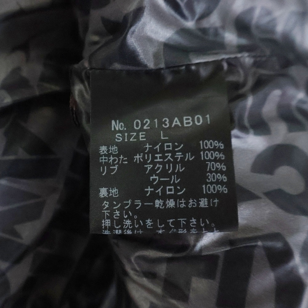 HYSTERIC GLAMOUR(ヒステリックグラマー) 11AW PLIMALOFT プリマロフト フーデッドジャケット ブラック 0213AB01