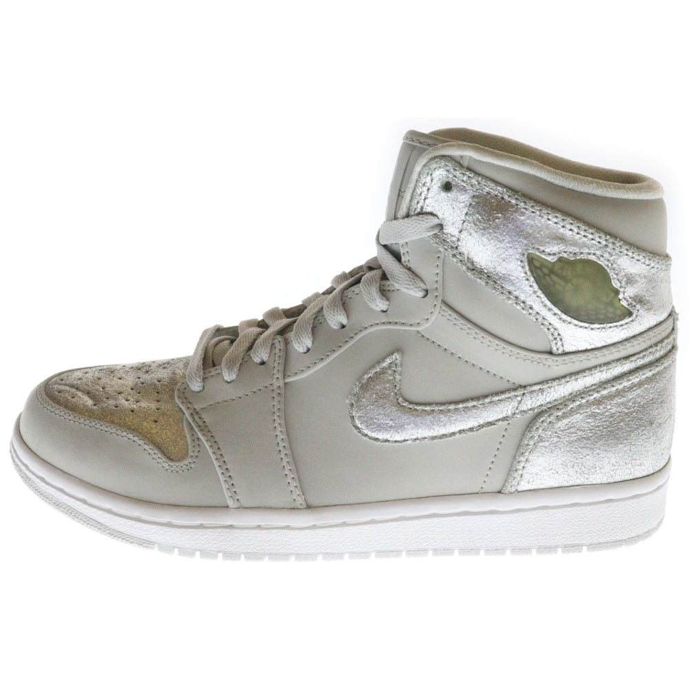 NIKE(ナイキ) 【観賞用 2009年製】 AIR JORDAN 1 RETRO HI SILVER 396009-001 エアジョーダン1 レトロ ハイカットスニーカー シューズ シルバー US8.5/26.5cm