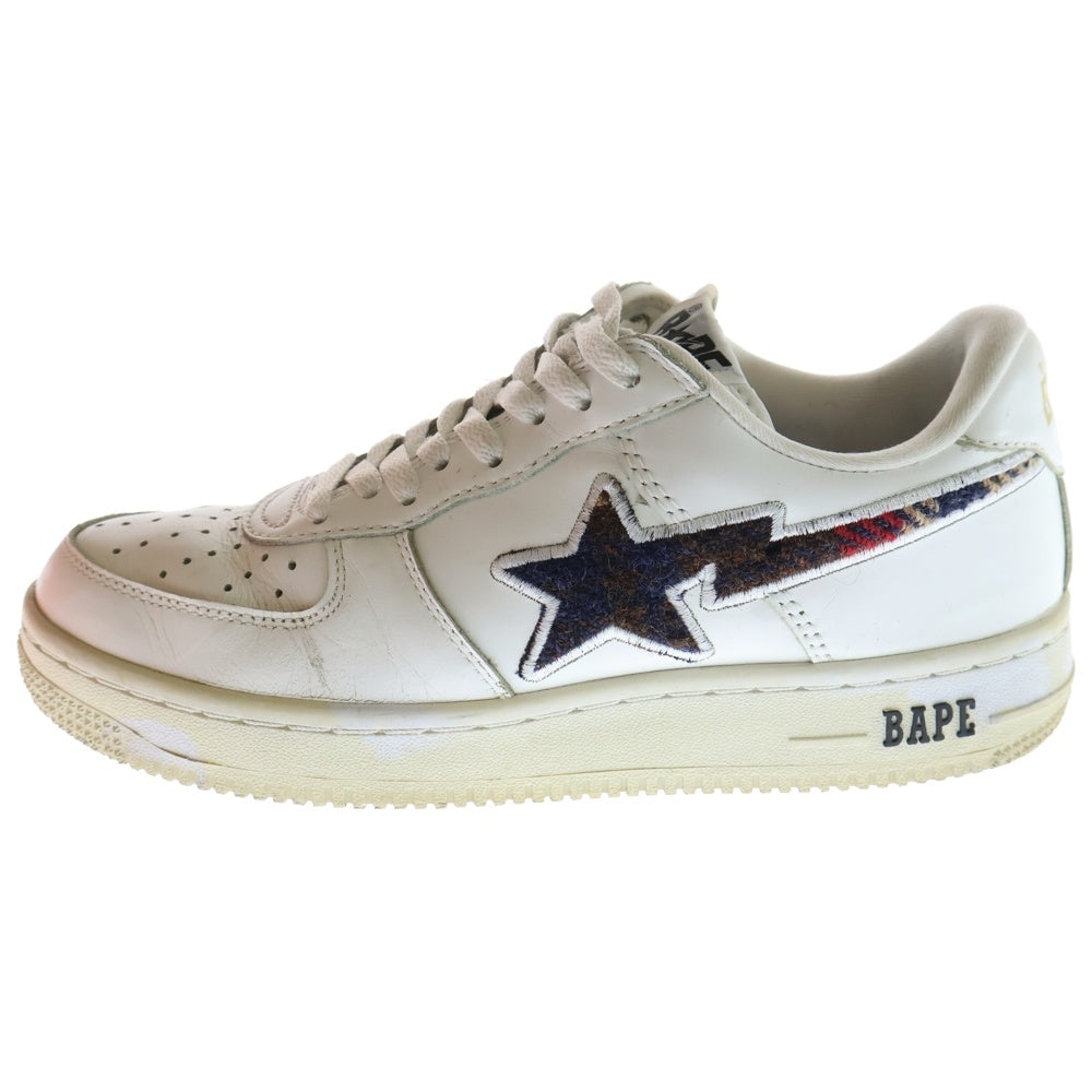A BATHING APE(アベイシングエイプ) BAPE STA ベイプスタ ローカットスニーカー シューズ ホワイト US8/26cm