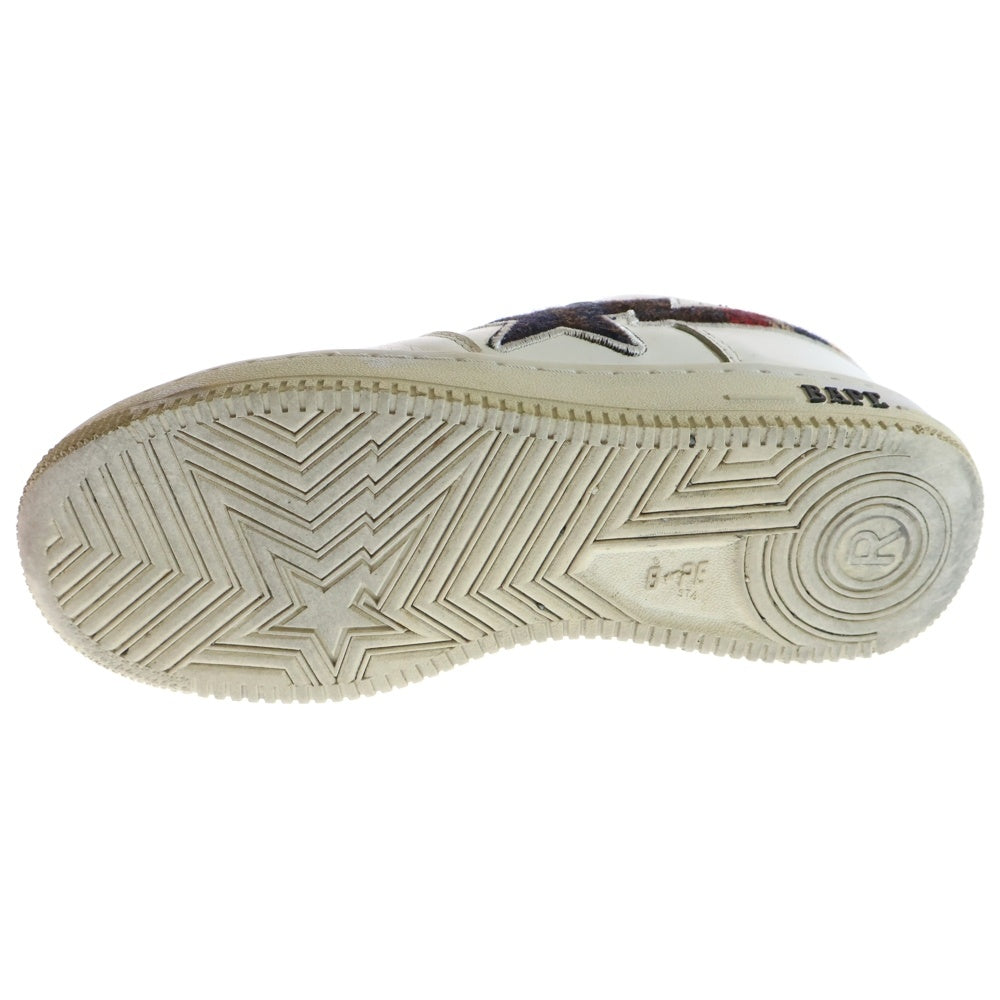 A BATHING APE(アベイシングエイプ) BAPE STA ベイプスタ ローカットスニーカー シューズ ホワイト US8/26cm