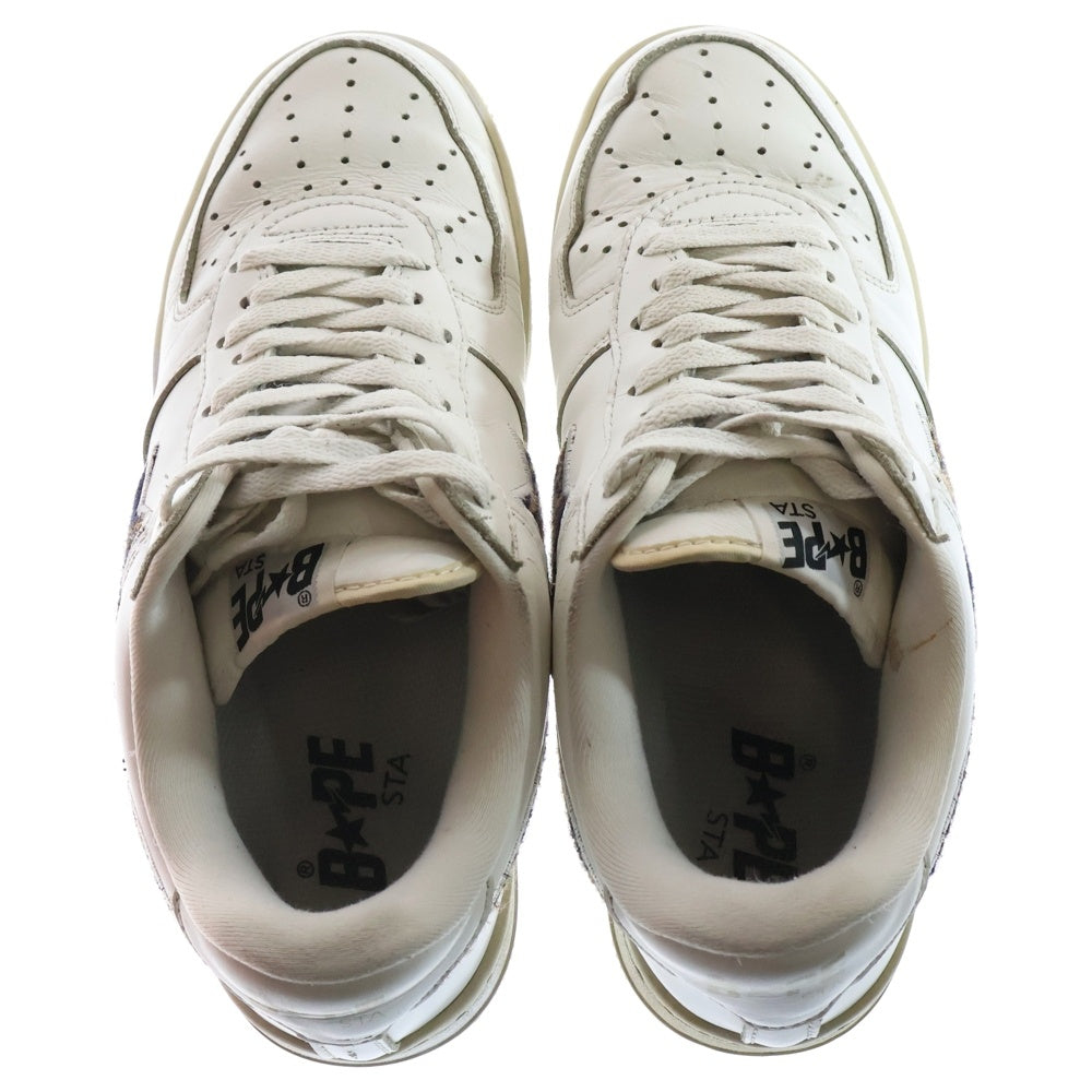 A BATHING APE(アベイシングエイプ) BAPE STA ベイプスタ ローカットスニーカー シューズ ホワイト US8/26cm