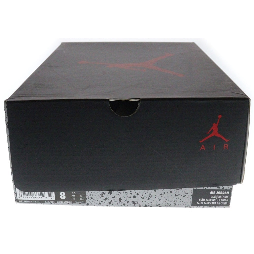 NIKE(ナイキ) 【観賞用 2015年製】AIR JORDAN 6 RETRO LOW INFRARED 23-BLACK エアジョーダン6インフラレッド ローカットスニーカー US8/26cm 304401-123