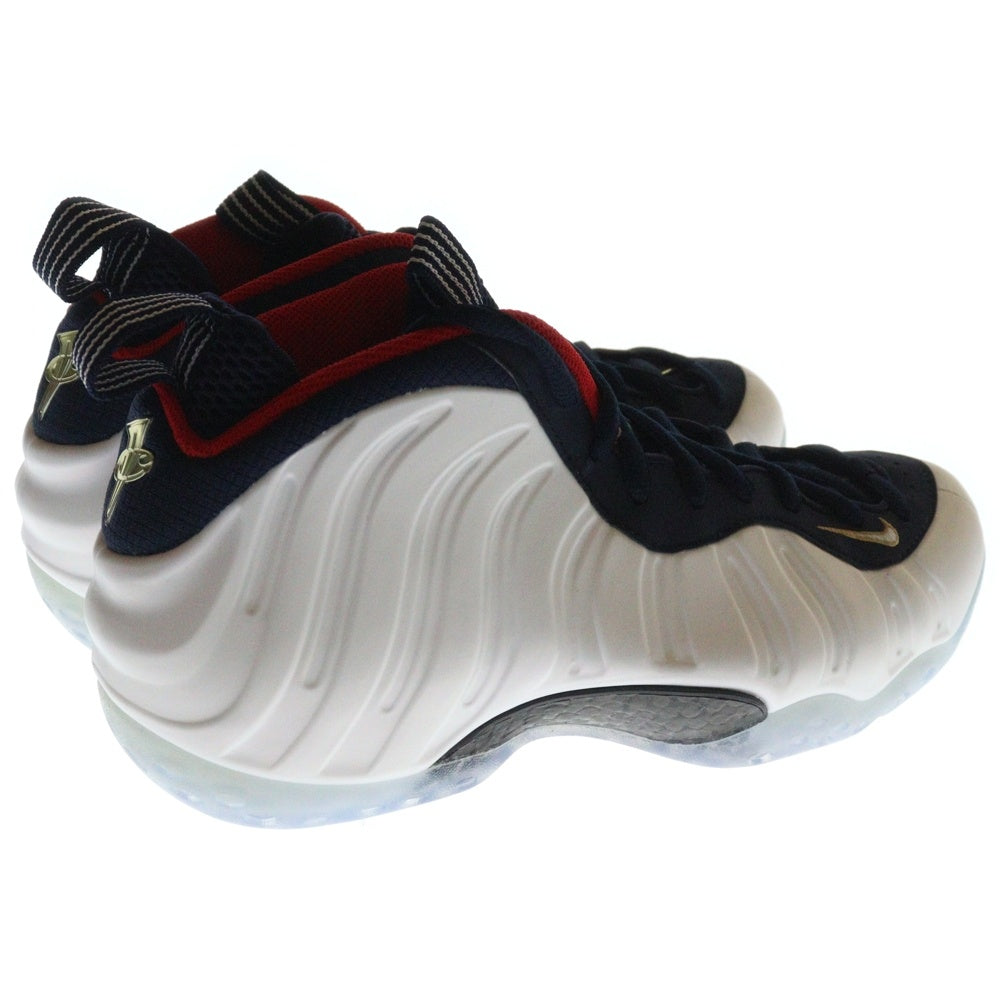 NIKE(ナイキ) AIR FOAMPOSITE 1 PRM OLYMPIC 575420-400 エアフォームポジット1 プレミアム オリンピック ハイカットスニーカー シューズ ホワイト/ネイビー US8/26cm