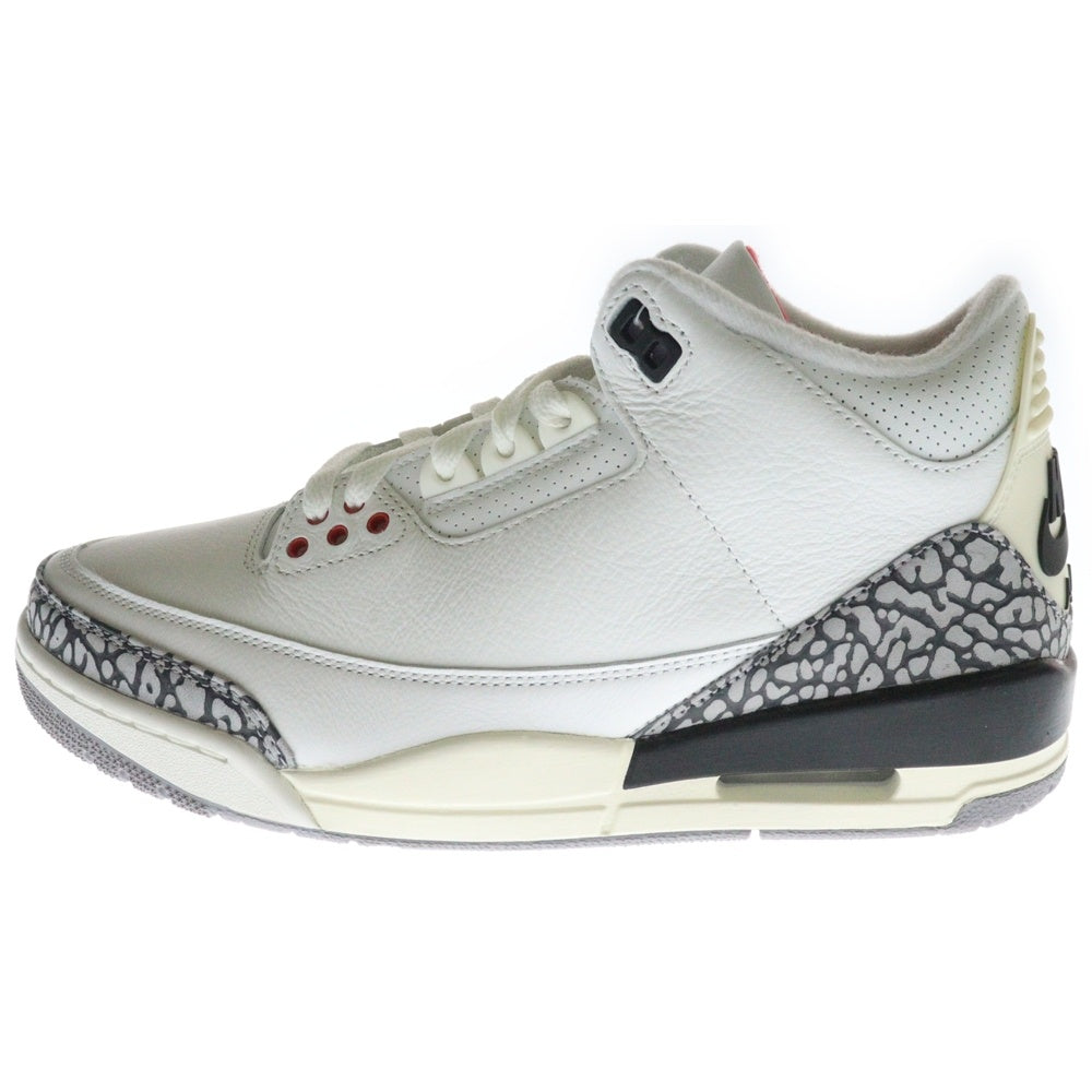 NIKE(ナイキ) AIR JORDAB 3 RETRO White Cement Reimagined DN3707-100 エアジョーダン3 レトロ ホワイトセメント リイマジンド ハイカットスニーカー シューズ US7.5/25.5cm