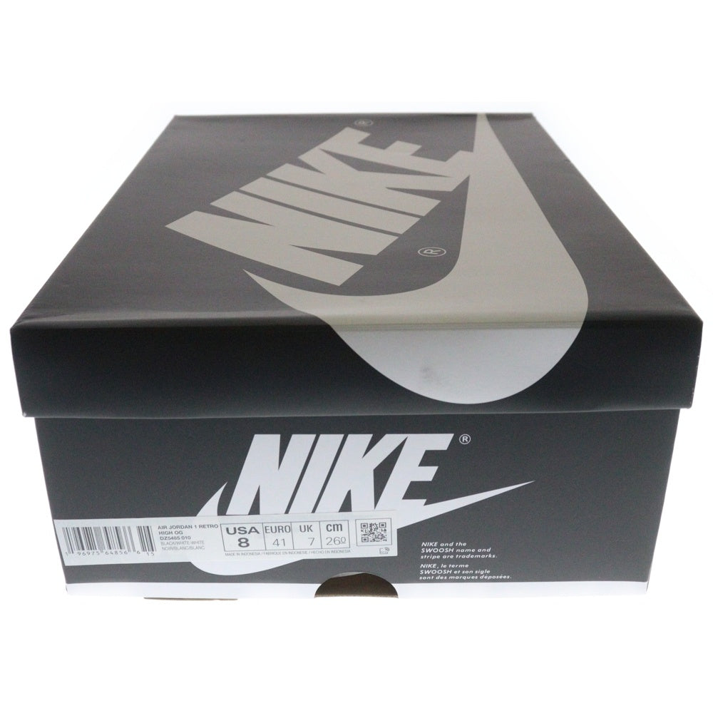 NIKE(ナイキ) AIR JORDAN 1 RETRO HIGH OG DZ5485-010 エアジョーダン1 レトロ OG ハイカットスニーカー シューズ ブラック/ホワイト US8/26cm