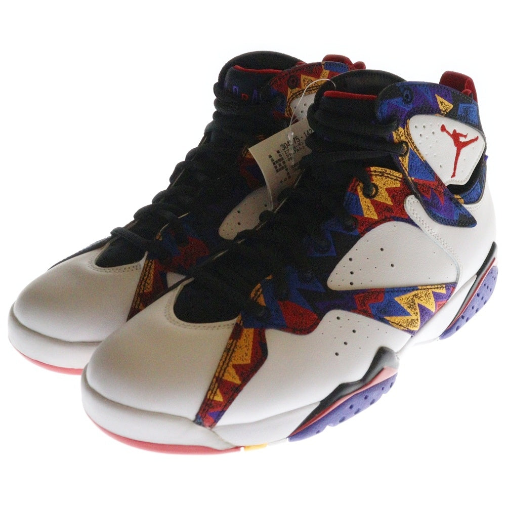 NIKE(ナイキ) 【観賞用 2015年製】 AIR JORDAN 7 RETRO NOTHING BUT NET エアジョーダン7 レトロ ナッシング バット ネット ハイカットスニーカー ホワイト US8/26cm 304775-142