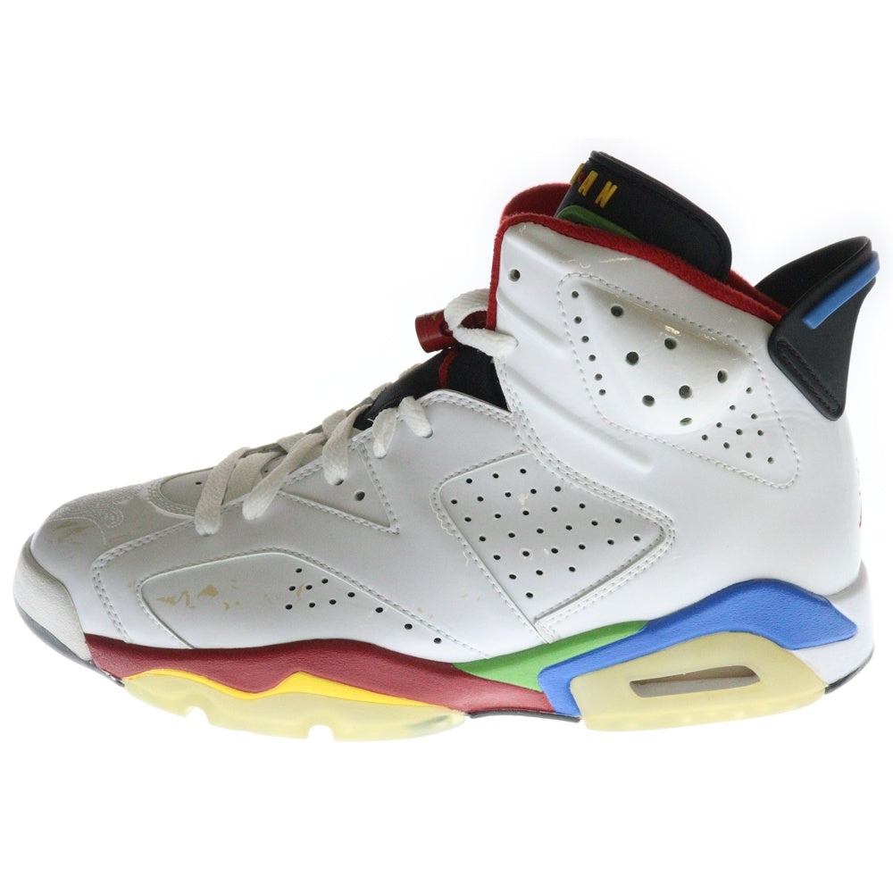 NIKE(ナイキ) 【観賞用 2008年製】 AIR JORDAN 6 RETRO OLYMPIC FLAG BEIJING エアジョーダン6 レトロ オリンピック フラッグ ペキン ハイカットスニーカー US8/26cm ホワイト 325387-161