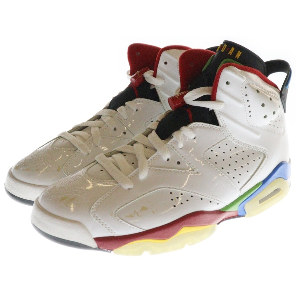 NIKE(ナイキ) 【観賞用 2008年製】 AIR JORDAN 6 RETRO OLYMPIC FLAG BEIJING エアジョーダン6 レトロ オリンピック フラッグ ペキン ハイカットスニーカー US8/26cm ホワイト 325387-161