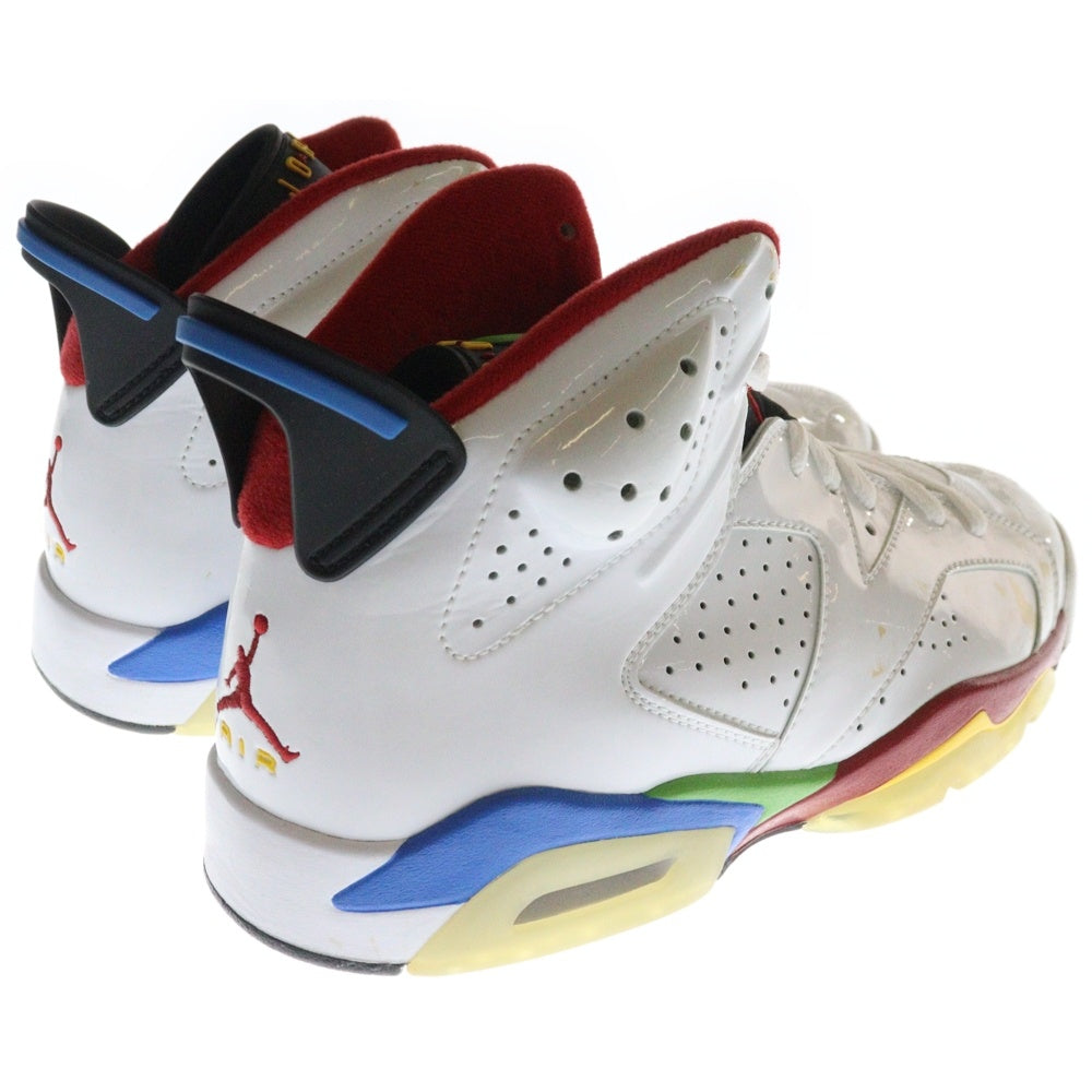 NIKE(ナイキ) 【観賞用 2008年製】 AIR JORDAN 6 RETRO OLYMPIC FLAG BEIJING エアジョーダン6 レトロ オリンピック フラッグ ペキン ハイカットスニーカー US8/26cm ホワイト 325387-161