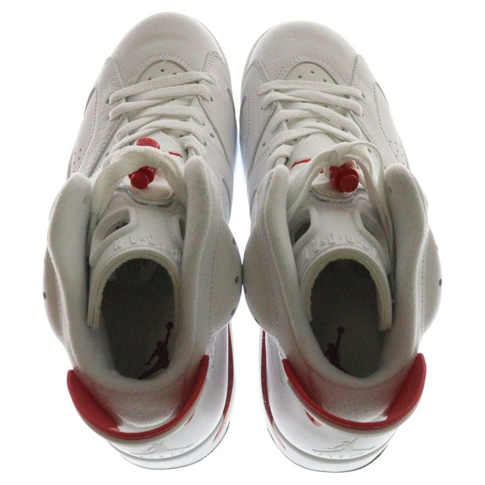 NIKE(ナイキ) AIR JORDAN 6 WHITE AND UNIVERSITY Red/Red Oreo CT8529-162 エアジョーダン 6 ホワイト アンド ユニバーシティハイカットスニーカー シューズ US8/26cm