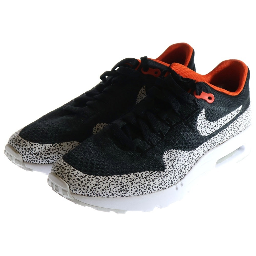 NIKE(ナイキ) AIR MAX 1 ULTRA FLYKNIT エアマックス1 ウルトラ フライニット ランニングシューズ ローカットスニーカー シューズ ブラック US8/26cm
