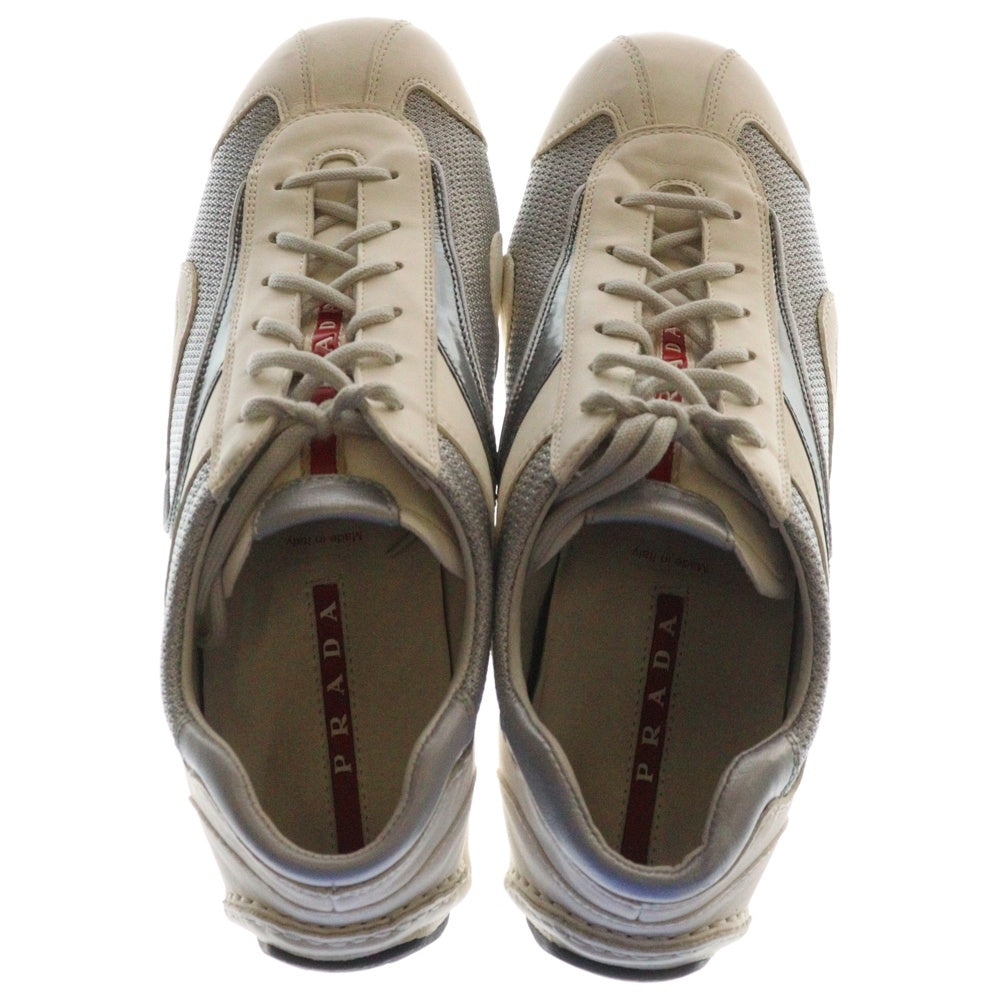 PRADA SPORT(プラダ スポーツ) CALZATURE UOMO 4E1165 ドライビングシューズ ローカットスニーカー シューズ ホワイト