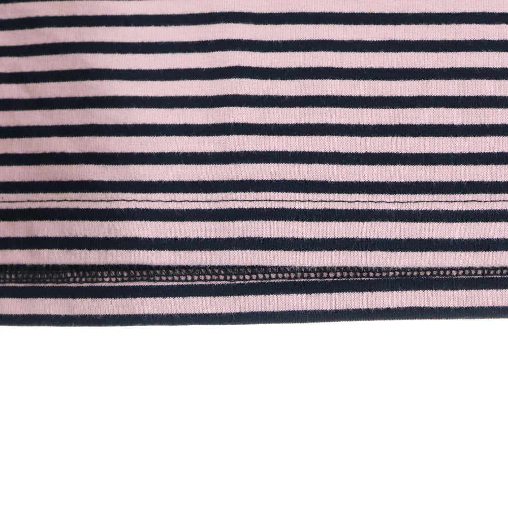 FRED PERRY(フレッドペリー) FINE STRIPE T-SHIRT ファインストライプ半袖カットソー 半袖Tシャツ ブラック/ピンク M6581 T89 01885 423