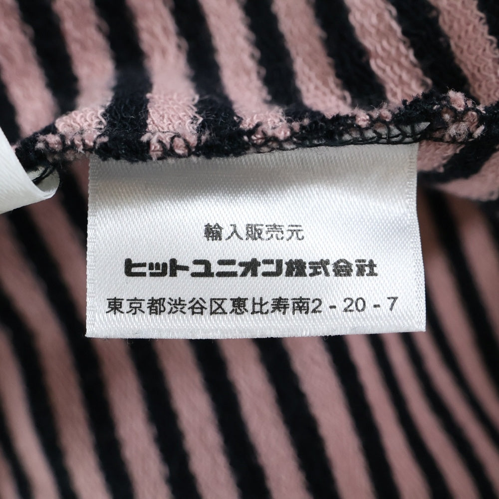 FRED PERRY(フレッドペリー) FINE STRIPE T-SHIRT ファインストライプ半袖カットソー 半袖Tシャツ ブラック/ピンク M6581 T89 01885 423