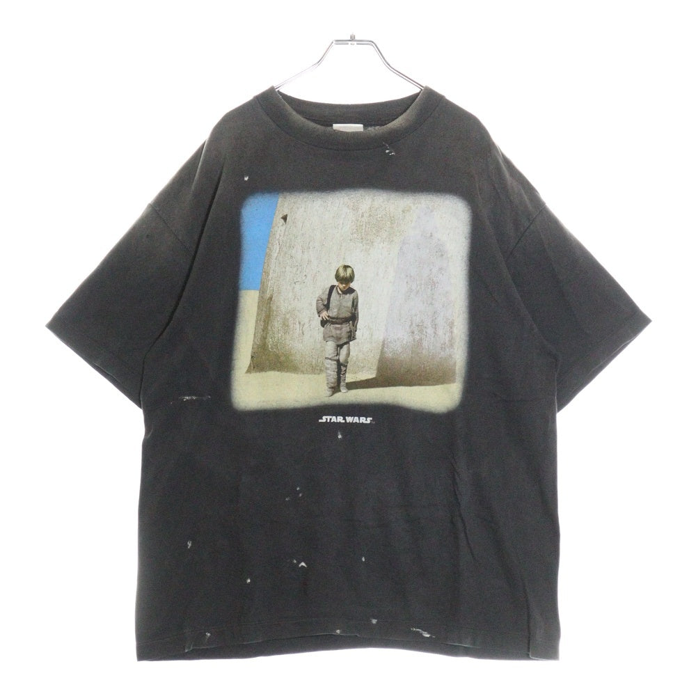 SAINT MICHAEL(セントマイケル) 25SS STAR WARS ANAKIN SW SS TEE スターウォーズ アナキンプリント半袖カットソー 半袖Tシャツ ブラック SM-HR8-0000-C63