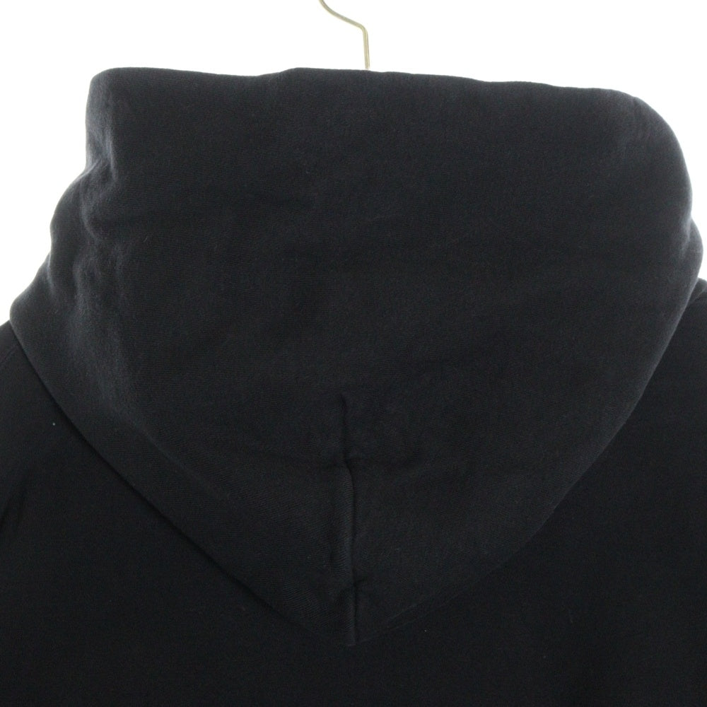 SAINT MICHAEL(セントマイケル) 25SS SAINT MX6 HOODIE ロゴ刺繍プルオーバースウェットパーカー フーディー ブラック SM-HR8-0000-049