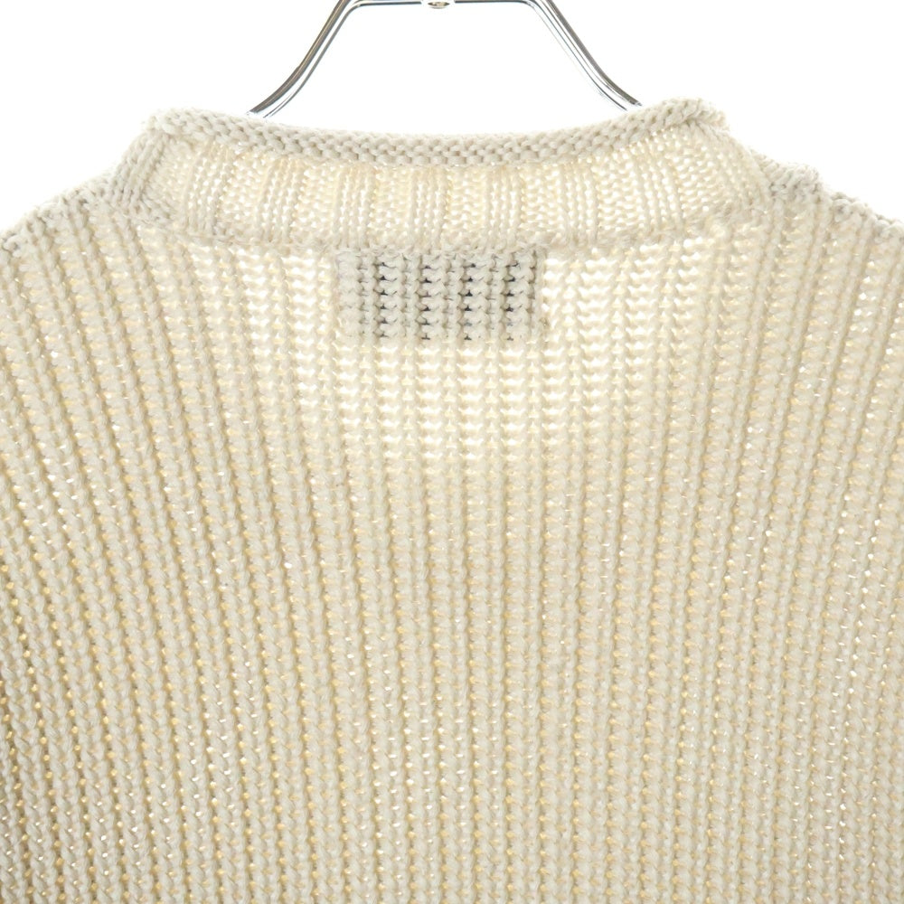 MARTINE ROSE(マーティンローズ) LOGO PRINT SWEATER ビリヤードボールデザインセーター ニット アイボリー S1OMR921W