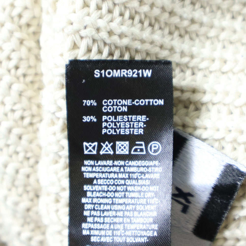 MARTINE ROSE(マーティンローズ) LOGO PRINT SWEATER ビリヤードボールデザインセーター ニット アイボリー S1OMR921W