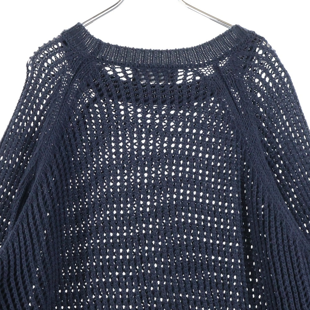 UNUSED(アンユーズド) 3G crew neck mesh knit メッシュニットセーター US1988 ネイビー