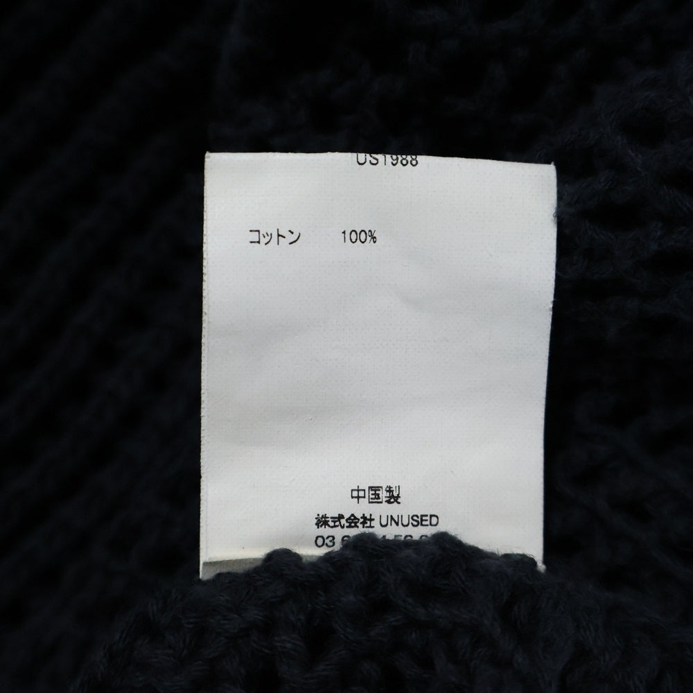 UNUSED(アンユーズド) 3G crew neck mesh knit メッシュニットセーター US1988 ネイビー