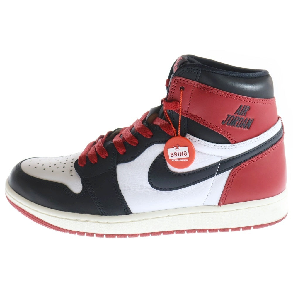 NIKE(ナイキ) AIR JORDAN 1 RETRO HIGH OG BLACK TOE REIMAGINED DZ5485-106 エア ジョーダン 1 トゥ リイマジンド つま黒 ハイカットスニーカー US9.5/27.5cm