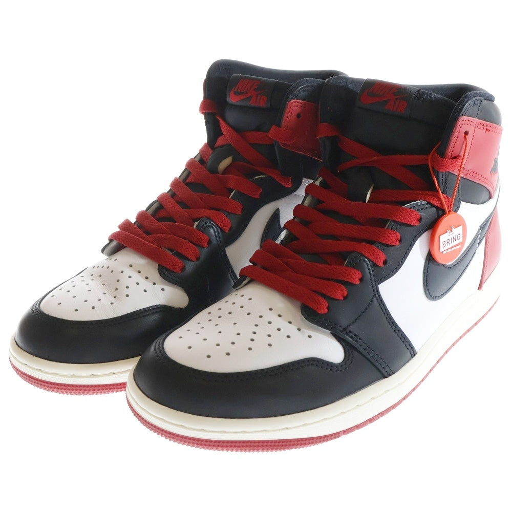 NIKE(ナイキ) AIR JORDAN 1 RETRO HIGH OG BLACK TOE REIMAGINED DZ5485-106 エア ジョーダン 1 トゥ リイマジンド つま黒 ハイカットスニーカー US9.5/27.5cm