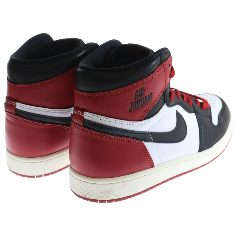 NIKE(ナイキ) AIR JORDAN 1 RETRO HIGH OG BLACK TOE REIMAGINED DZ5485-106 エア ジョーダン 1 トゥ リイマジンド つま黒 ハイカットスニーカー US9.5/27.5cm