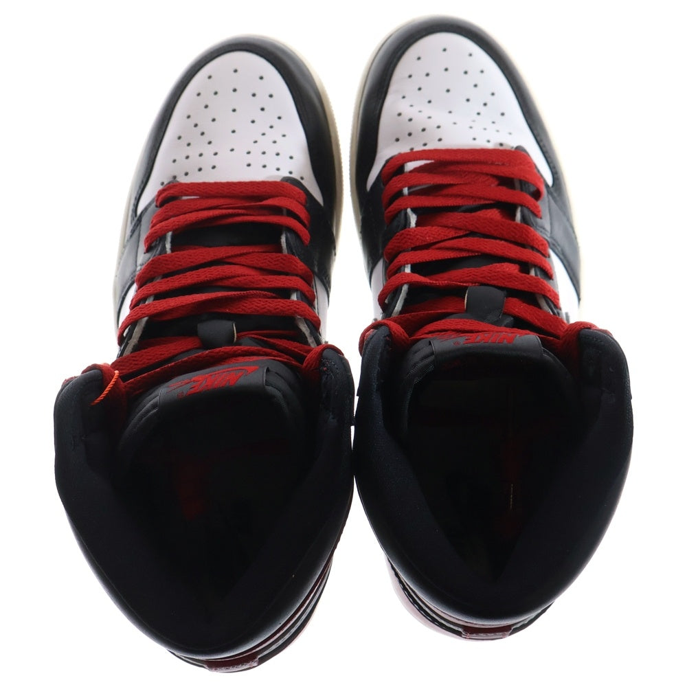 NIKE(ナイキ) AIR JORDAN 1 RETRO HIGH OG BLACK TOE REIMAGINED DZ5485-106 エア ジョーダン 1 トゥ リイマジンド つま黒 ハイカットスニーカー US9.5/27.5cm