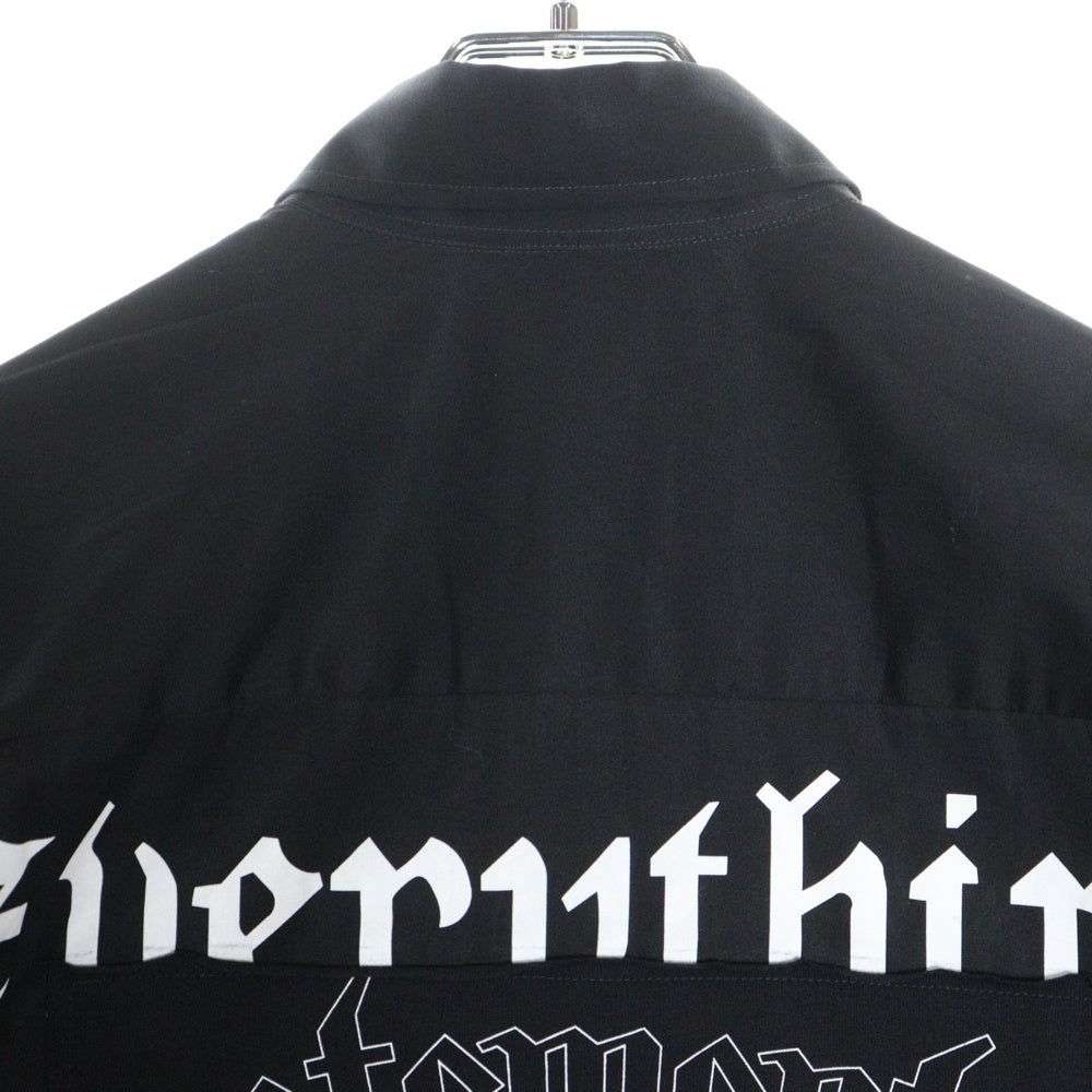 VETEMENTS(ヴェトモン) モーターヘッドプリント オーバーサイズ 長袖シャツ ブラック UE64SH240B