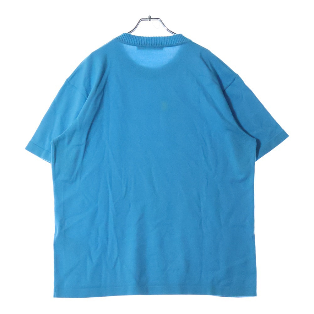 LOUIS VUITTON(ルイヴィトン) 23AW エンブロイダードシグネチャーショートスリーブクルーネック半袖Tシャツカットソー ブルー RM232Q OY8 HNN42W