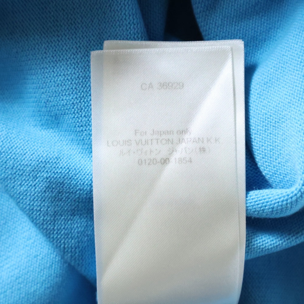 LOUIS VUITTON(ルイヴィトン) 23AW エンブロイダードシグネチャーショートスリーブクルーネック半袖Tシャツカットソー ブルー RM232Q OY8 HNN42W