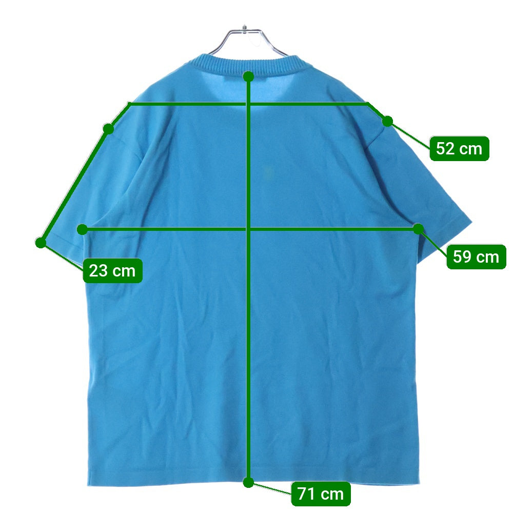 LOUIS VUITTON(ルイヴィトン) 23AW エンブロイダードシグネチャーショートスリーブクルーネック半袖Tシャツカットソー ブルー RM232Q OY8 HNN42W