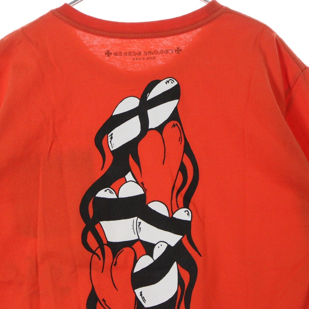 CHROME HEARTS(クロムハーツ) ×MATTY BOY PPO SPARK THE HEART T-SHRTS マッティボーイ プリントスパークザハートクルーネック半袖Tシャツカットソー レッド