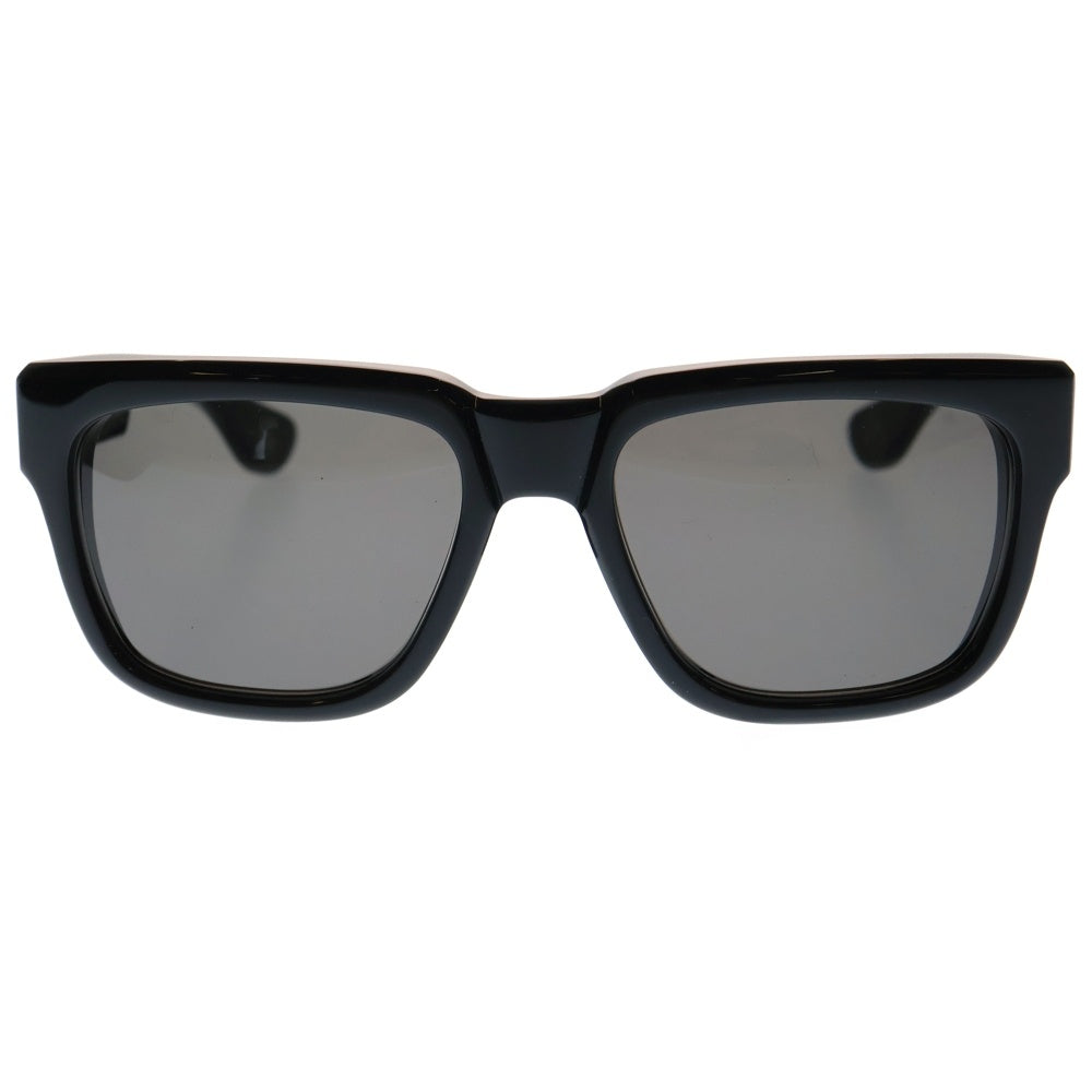 CHROME HEARTS(クロムハーツ) BOX-OFFICER ダガーテンプル装飾 デモレンズ ブラックフレーム サングラス アイウェア ブラック/シルバー 56□19-144