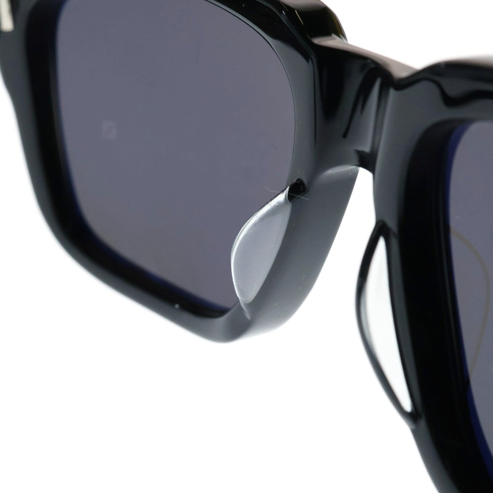 CHROME HEARTS(クロムハーツ) BOX-OFFICER ダガーテンプル装飾 デモレンズ ブラックフレーム サングラス アイウェア ブラック/シルバー 56□19-144