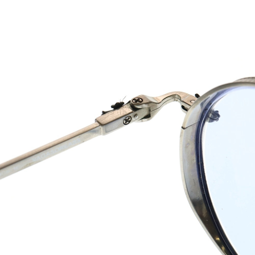 CHROME HEARTS(クロムハーツ) VAGASOREASS サイドクロステンプル ラウンドフレーム アイウェア サングラス 度入り シルバー 48□22‐147