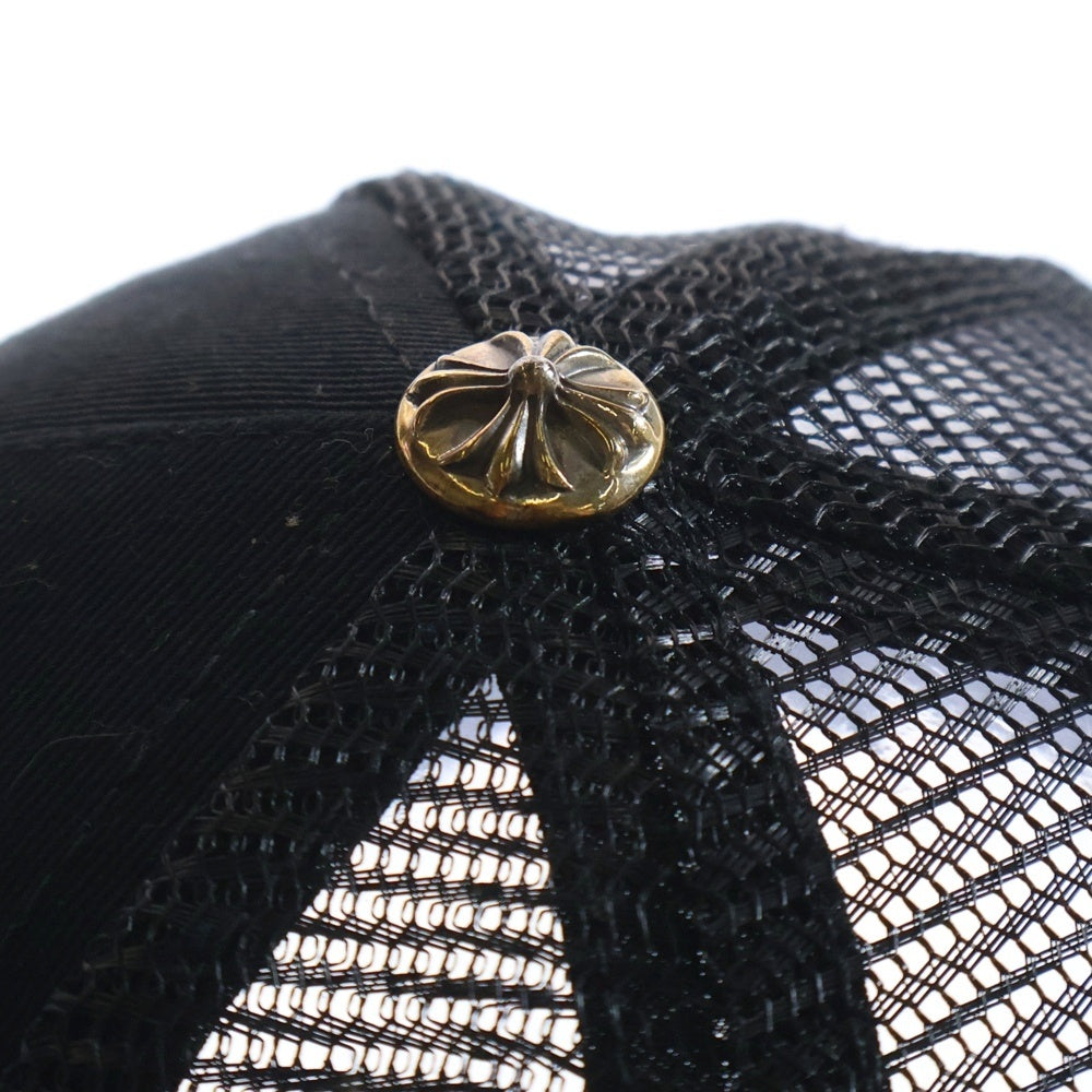 CHROME HEARTS(クロムハーツ) Yellow CH Plus Trucker Cap イエローCHプラス トラッカーキャップ メッシュキャップ パッチ クロスボール 帽子 ブラック/イエロー