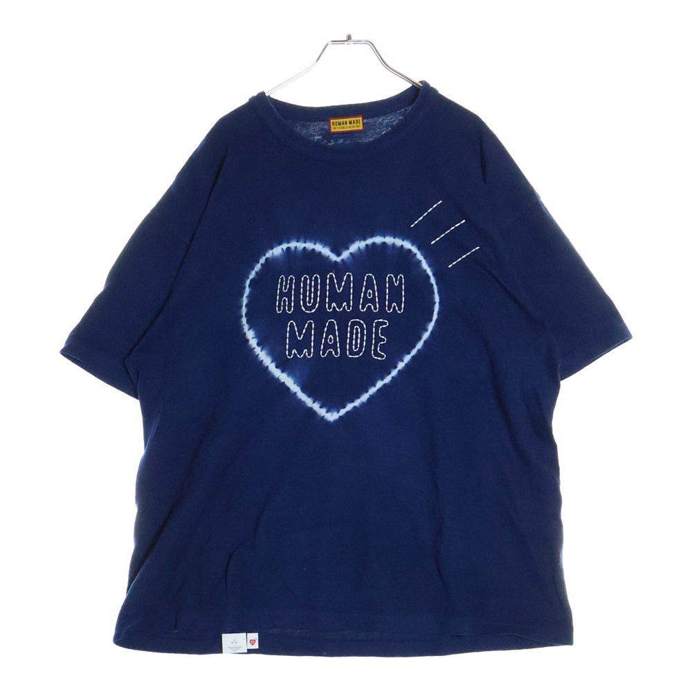 HUMAN MADE(ヒューマンメイド) INDIGO DYDE T-SHIRTS インディゴダイTシャツ 半袖カットソー ブルー