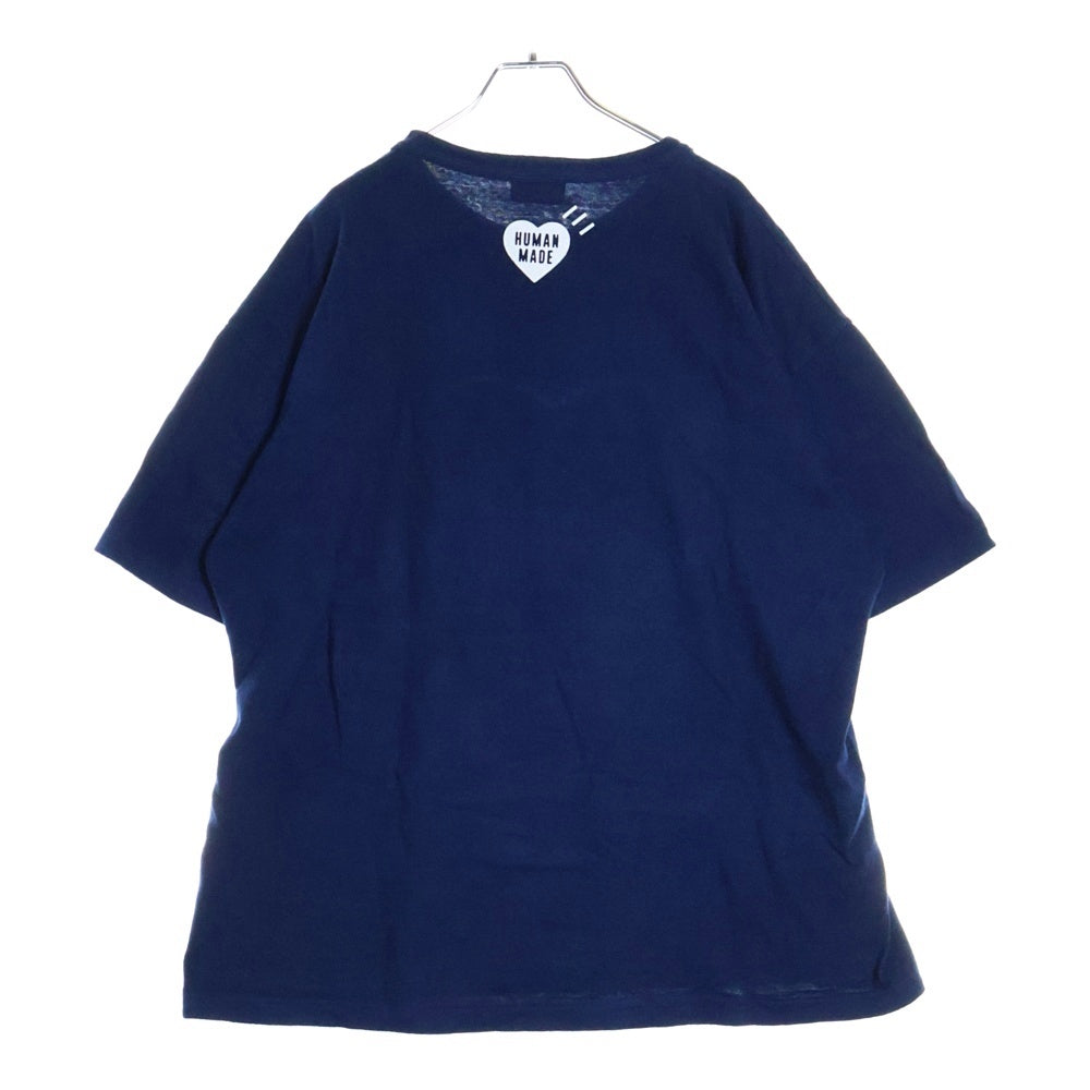 HUMAN MADE(ヒューマンメイド) INDIGO DYDE T-SHIRTS インディゴダイTシャツ 半袖カットソー ブルー