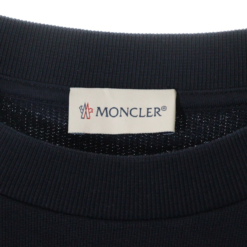 MONCLER(モンクレール) MAGLIA マグリア フロントロゴ クルーネックスウェットトレーナー ネイビー G20918G00023 809KR